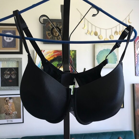SOMA size 34G Black Padded Cooling Full Coverage Balconette Underwire Bra NWT - Picture 1 of 7